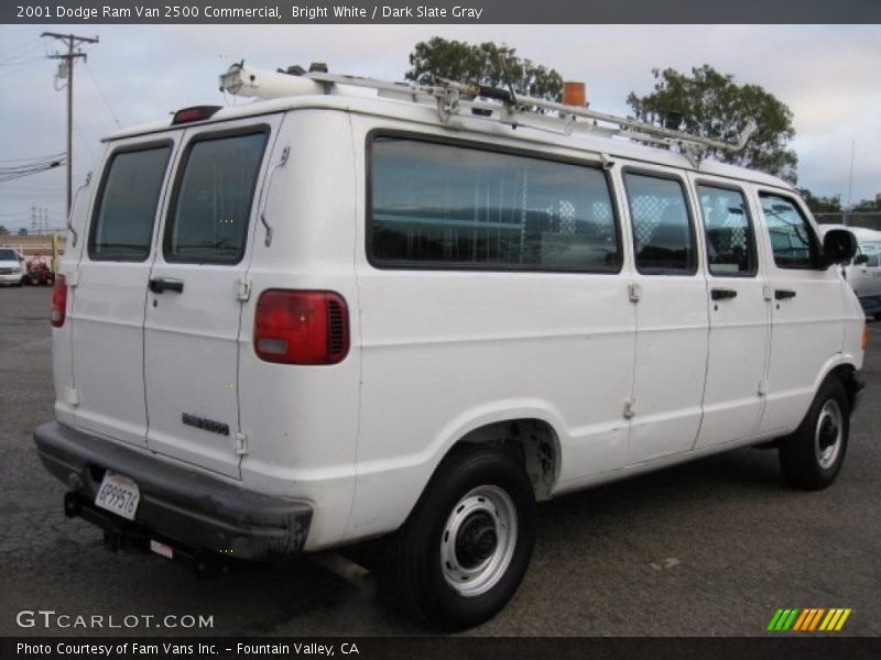 Bright White / Dark Slate Gray 2001 Dodge Ram Van 2500 Commercial