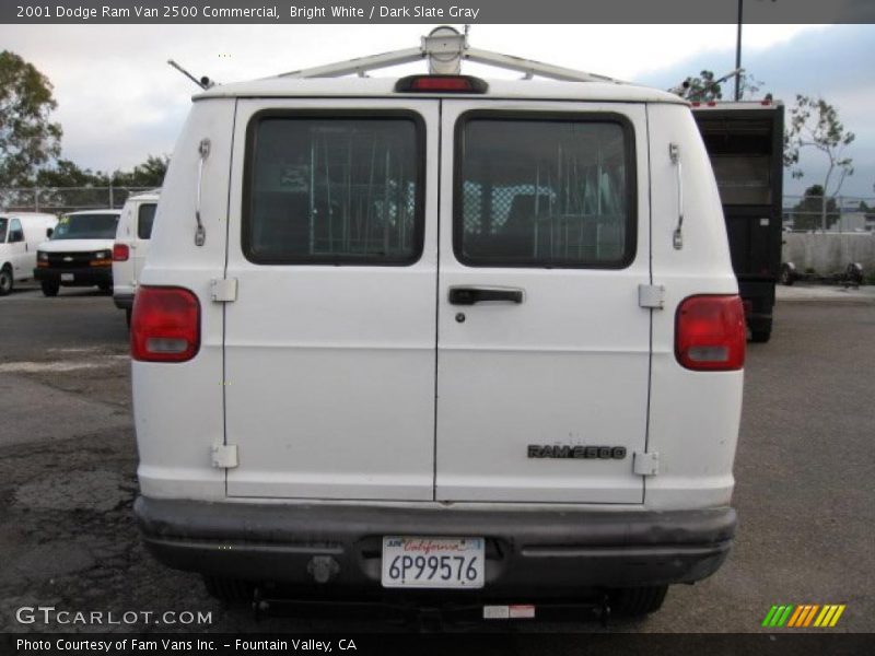 Bright White / Dark Slate Gray 2001 Dodge Ram Van 2500 Commercial