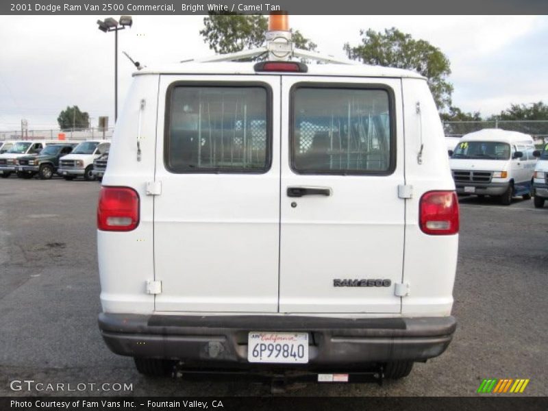 Bright White / Camel Tan 2001 Dodge Ram Van 2500 Commercial