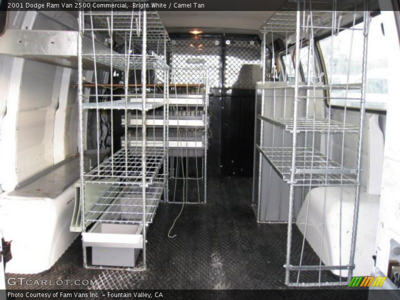 Bright White / Camel Tan 2001 Dodge Ram Van 2500 Commercial