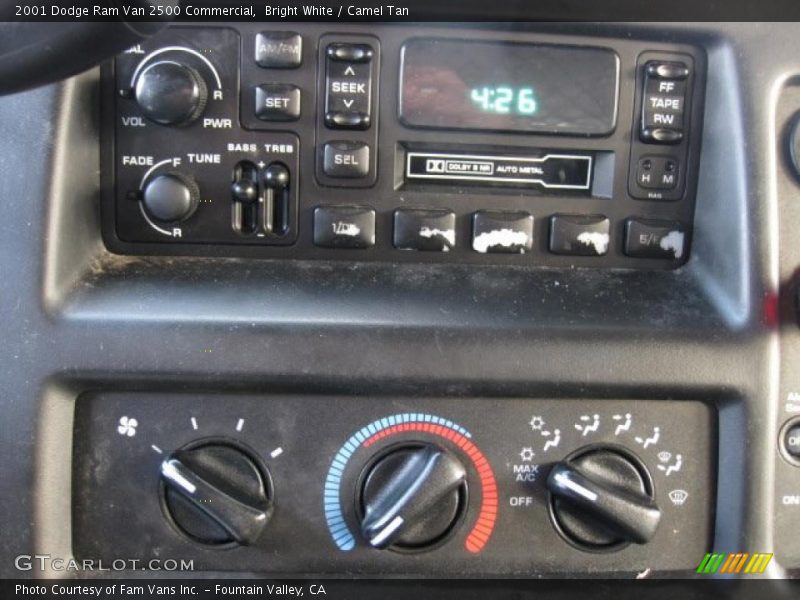 Controls of 2001 Ram Van 2500 Commercial