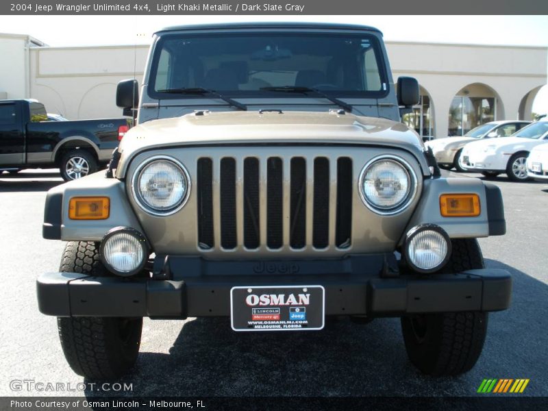 Light Khaki Metallic / Dark Slate Gray 2004 Jeep Wrangler Unlimited 4x4