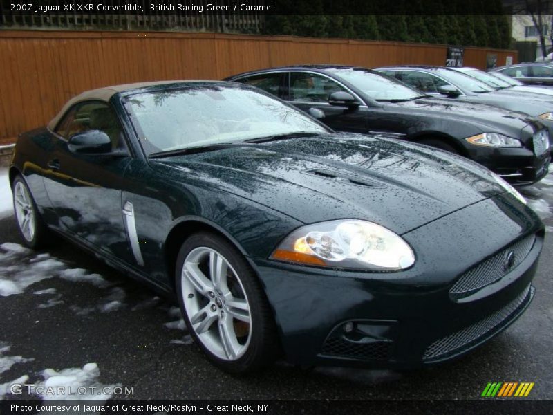 British Racing Green / Caramel 2007 Jaguar XK XKR Convertible
