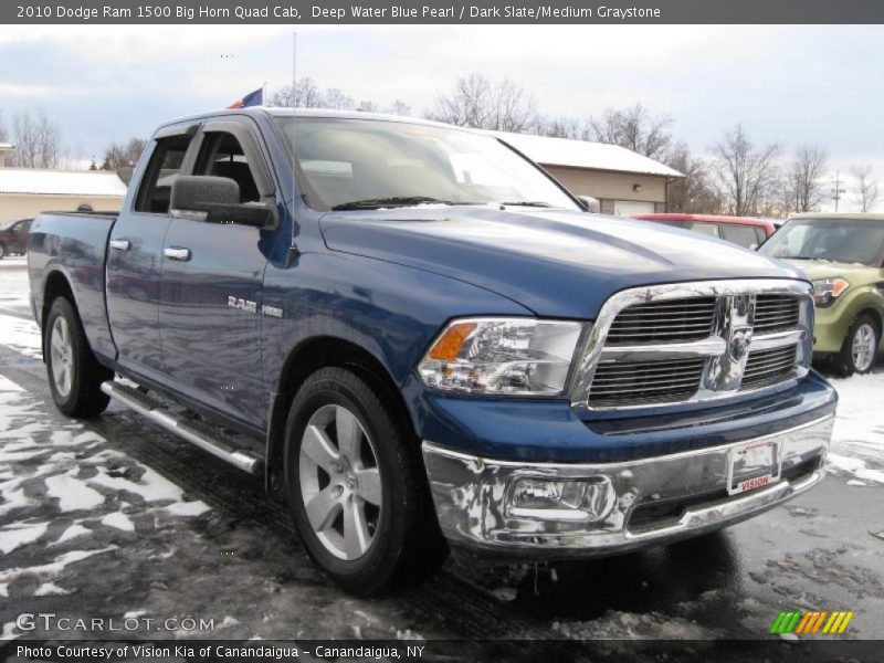 Deep Water Blue Pearl / Dark Slate/Medium Graystone 2010 Dodge Ram 1500 Big Horn Quad Cab
