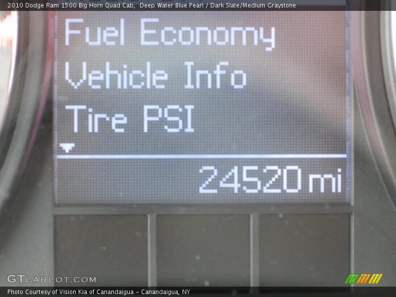Deep Water Blue Pearl / Dark Slate/Medium Graystone 2010 Dodge Ram 1500 Big Horn Quad Cab