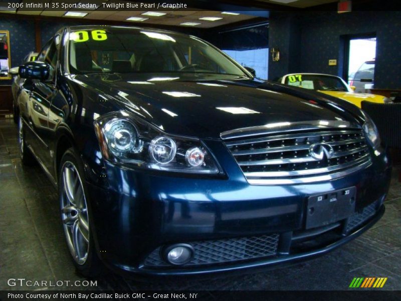Twilight Blue Pearl / Graphite 2006 Infiniti M 35 Sport Sedan
