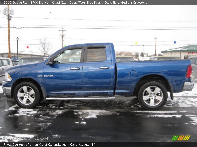Deep Water Blue Pearl / Dark Slate/Medium Graystone 2010 Dodge Ram 1500 Big Horn Quad Cab