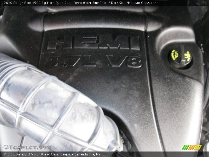 Deep Water Blue Pearl / Dark Slate/Medium Graystone 2010 Dodge Ram 1500 Big Horn Quad Cab