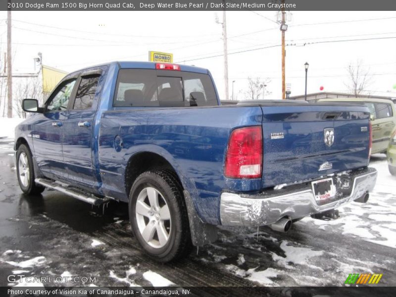 Deep Water Blue Pearl / Dark Slate/Medium Graystone 2010 Dodge Ram 1500 Big Horn Quad Cab