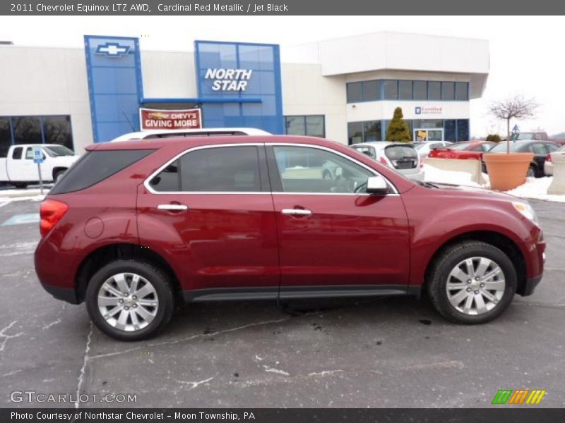 Cardinal Red Metallic / Jet Black 2011 Chevrolet Equinox LTZ AWD