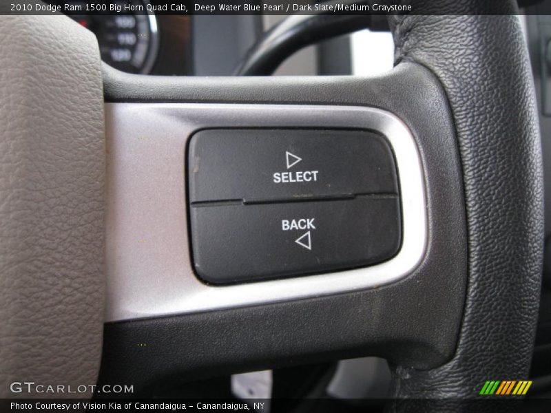 Deep Water Blue Pearl / Dark Slate/Medium Graystone 2010 Dodge Ram 1500 Big Horn Quad Cab