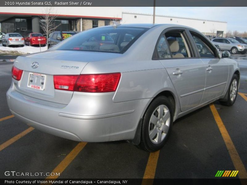 Radiant Silver / Gray 2010 Hyundai Sonata GLS