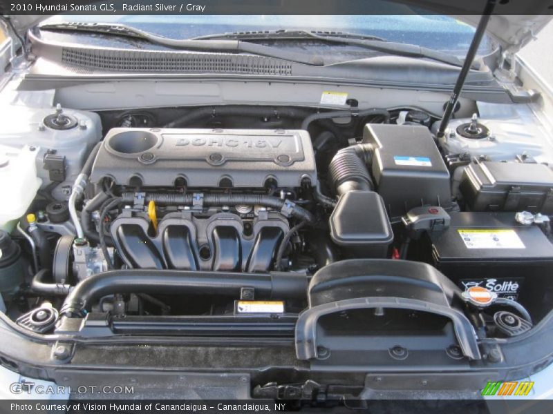 Radiant Silver / Gray 2010 Hyundai Sonata GLS