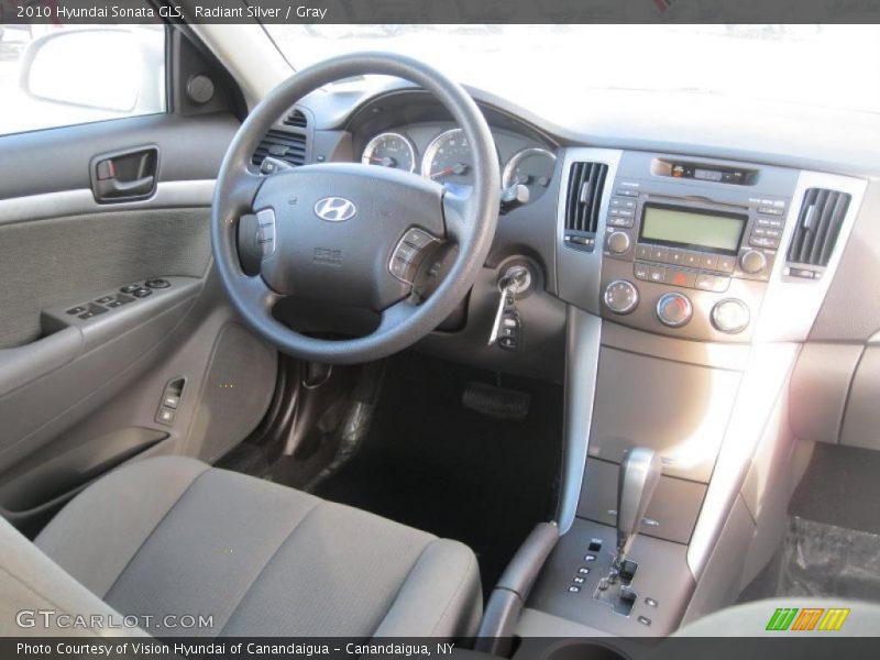 Radiant Silver / Gray 2010 Hyundai Sonata GLS