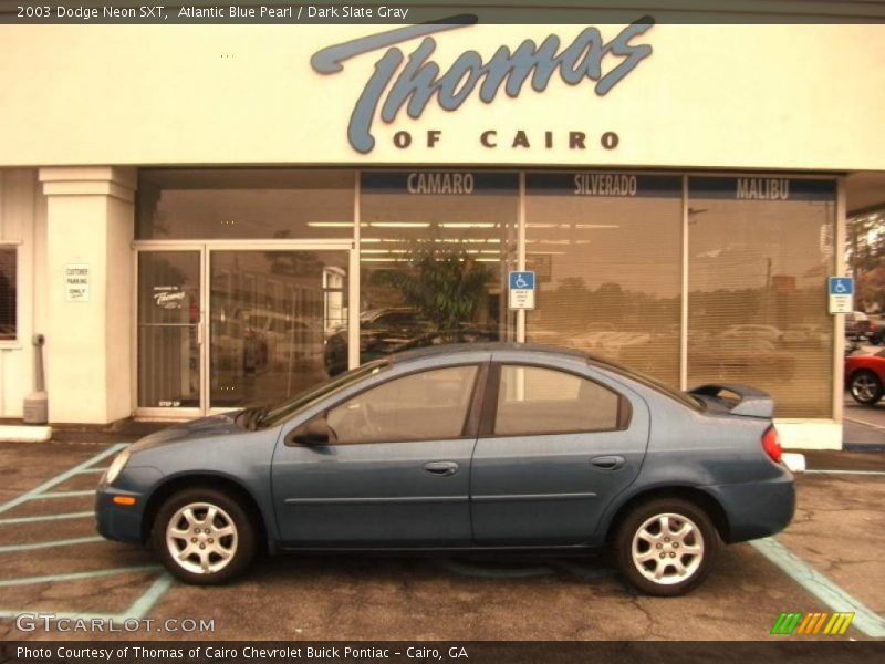 Atlantic Blue Pearl / Dark Slate Gray 2003 Dodge Neon SXT