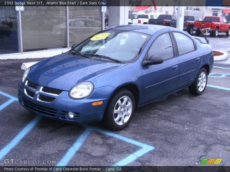 Atlantic Blue Pearl / Dark Slate Gray 2003 Dodge Neon SXT