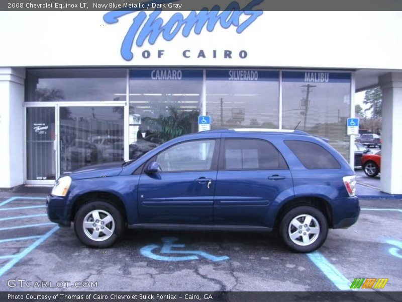 Navy Blue Metallic / Dark Gray 2008 Chevrolet Equinox LT