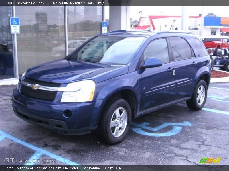 Navy Blue Metallic / Dark Gray 2008 Chevrolet Equinox LT