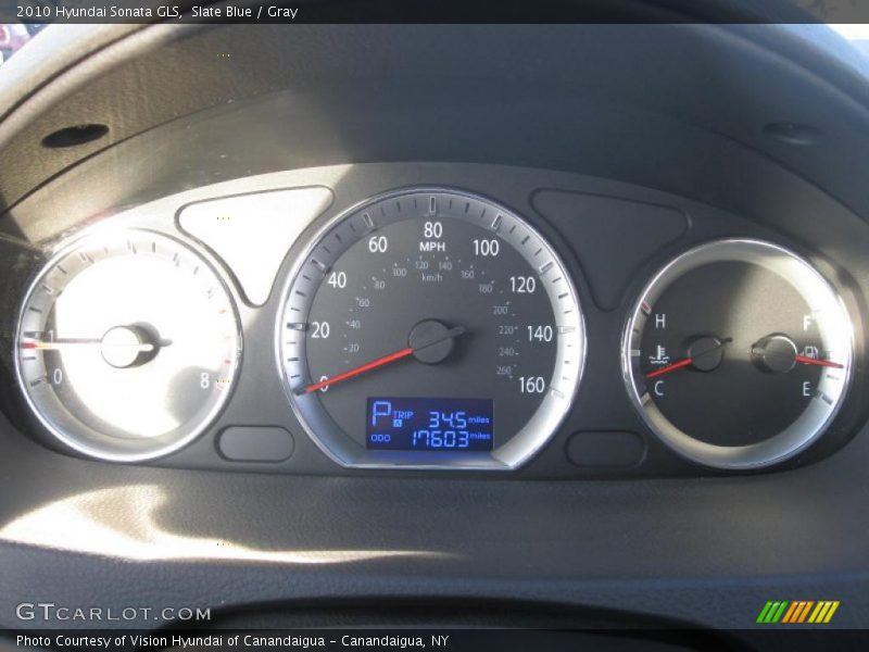 Slate Blue / Gray 2010 Hyundai Sonata GLS