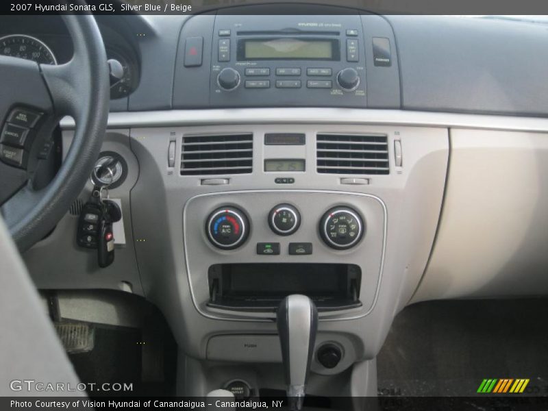Silver Blue / Beige 2007 Hyundai Sonata GLS