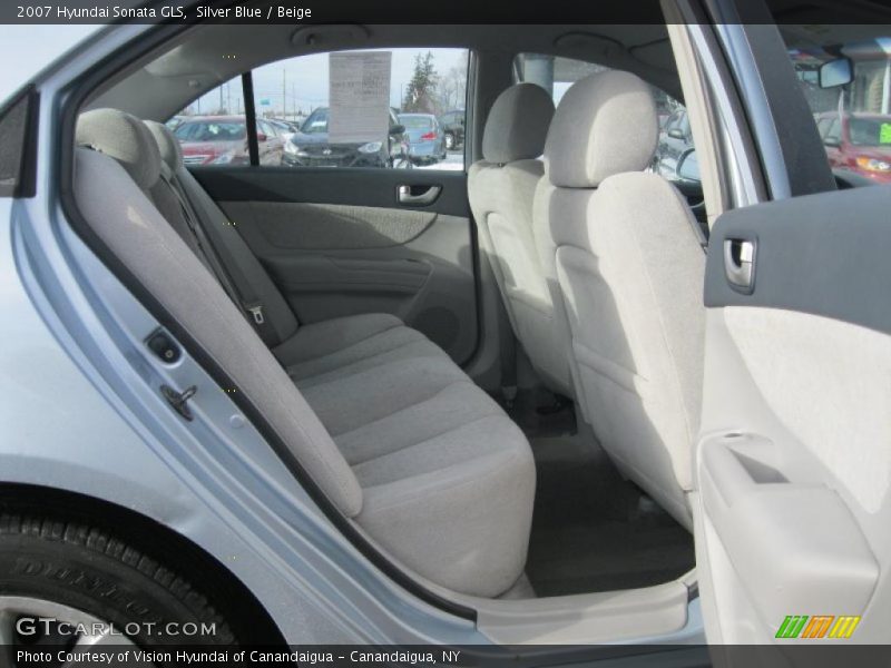 Silver Blue / Beige 2007 Hyundai Sonata GLS
