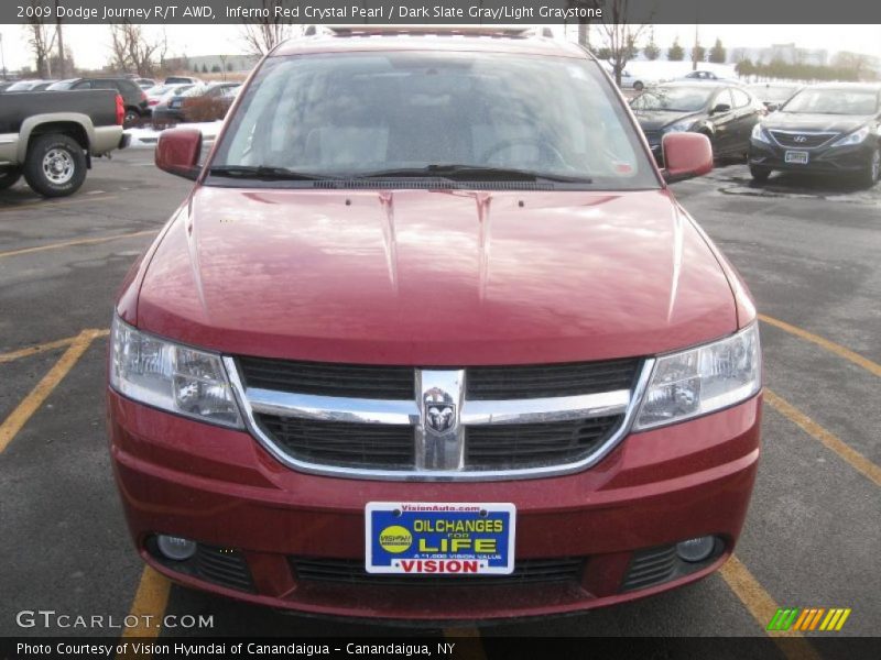 Inferno Red Crystal Pearl / Dark Slate Gray/Light Graystone 2009 Dodge Journey R/T AWD