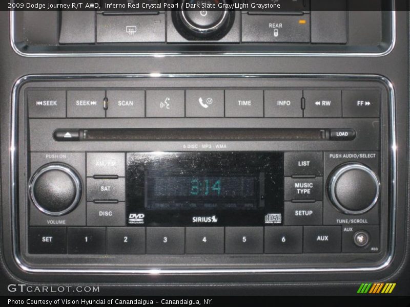 Controls of 2009 Journey R/T AWD