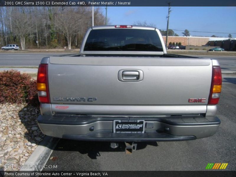 Pewter Metallic / Neutral 2001 GMC Sierra 1500 C3 Extended Cab 4WD