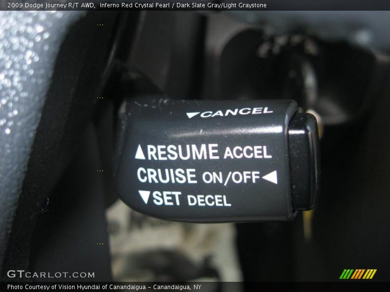 Controls of 2009 Journey R/T AWD