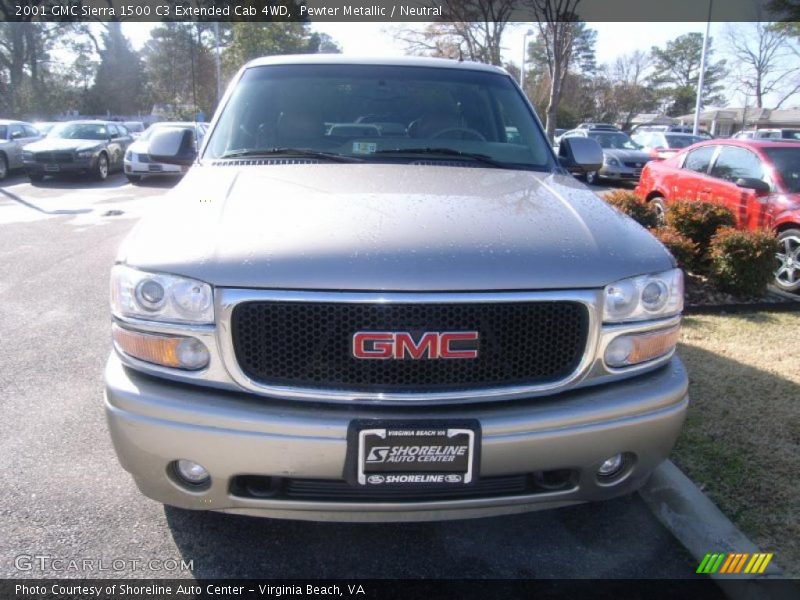 Pewter Metallic / Neutral 2001 GMC Sierra 1500 C3 Extended Cab 4WD