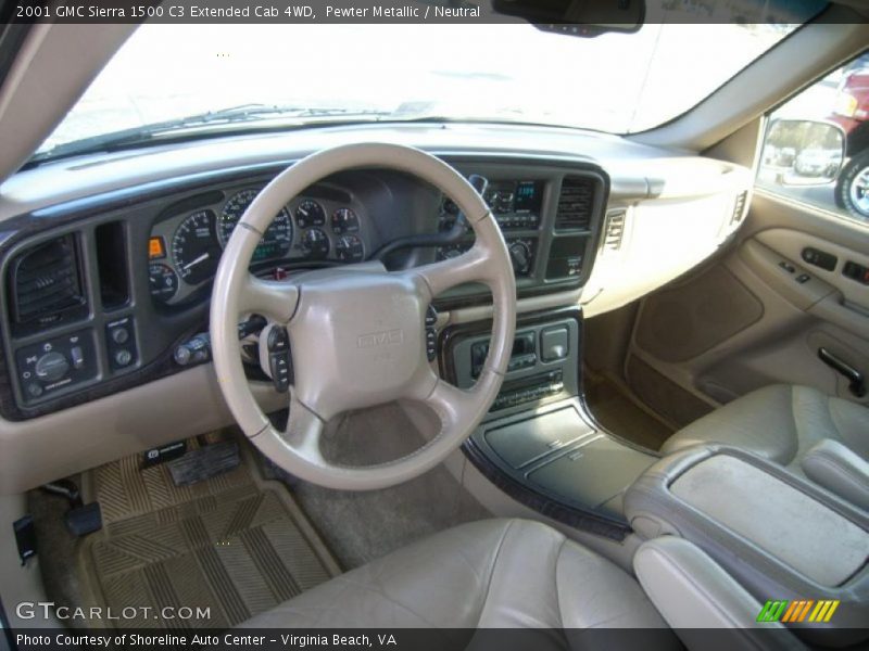 Neutral Interior - 2001 Sierra 1500 C3 Extended Cab 4WD 