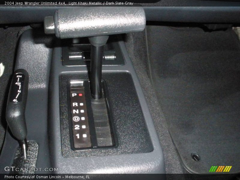 Light Khaki Metallic / Dark Slate Gray 2004 Jeep Wrangler Unlimited 4x4