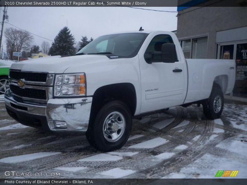 Summit White / Ebony 2010 Chevrolet Silverado 2500HD LT Regular Cab 4x4