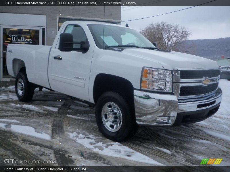 Summit White / Ebony 2010 Chevrolet Silverado 2500HD LT Regular Cab 4x4