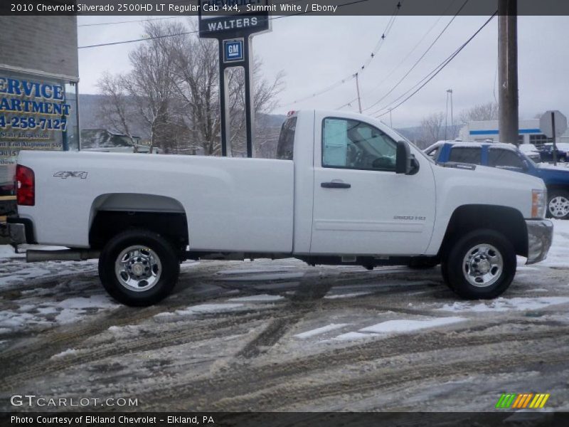 Summit White / Ebony 2010 Chevrolet Silverado 2500HD LT Regular Cab 4x4