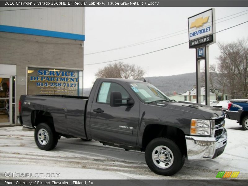Taupe Gray Metallic / Ebony 2010 Chevrolet Silverado 2500HD LT Regular Cab 4x4