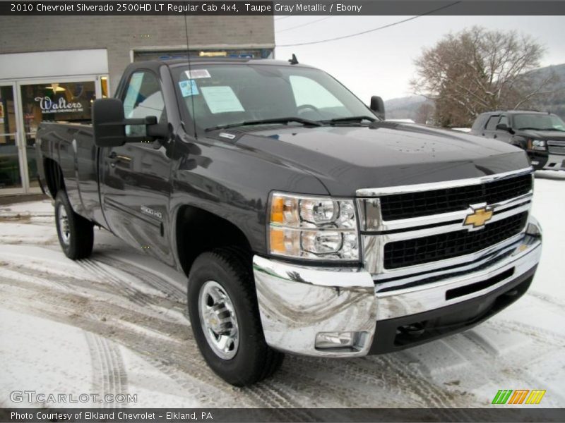 Taupe Gray Metallic / Ebony 2010 Chevrolet Silverado 2500HD LT Regular Cab 4x4