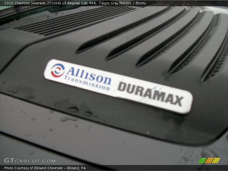 Taupe Gray Metallic / Ebony 2010 Chevrolet Silverado 2500HD LT Regular Cab 4x4