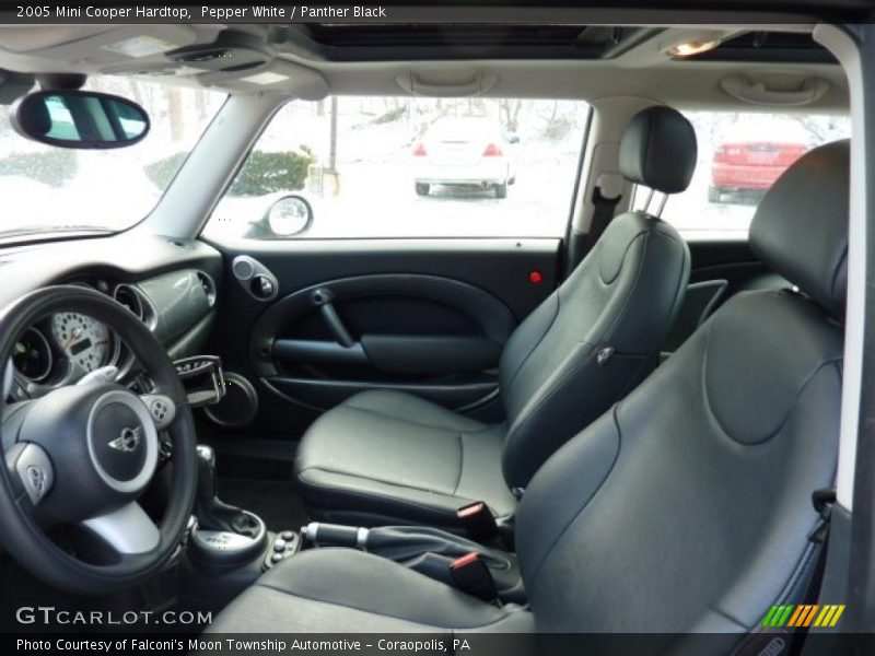 Pepper White / Panther Black 2005 Mini Cooper Hardtop