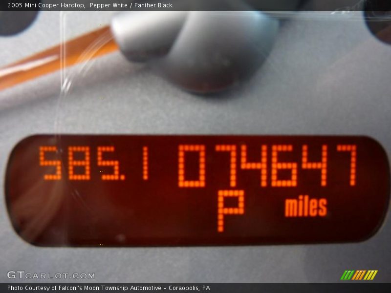 Pepper White / Panther Black 2005 Mini Cooper Hardtop