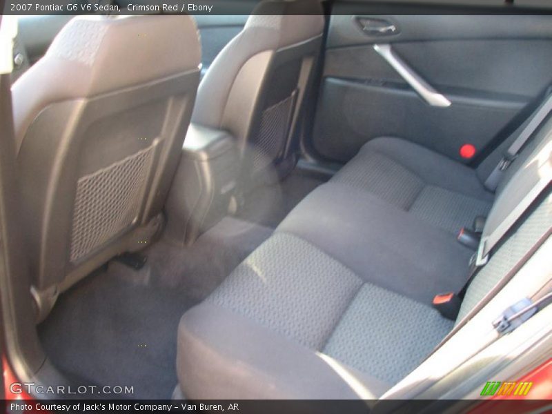 Crimson Red / Ebony 2007 Pontiac G6 V6 Sedan