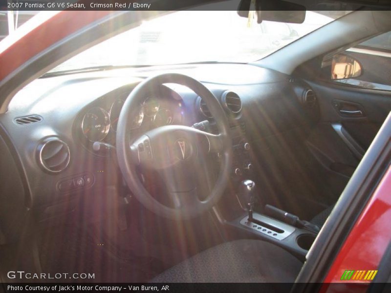 Crimson Red / Ebony 2007 Pontiac G6 V6 Sedan