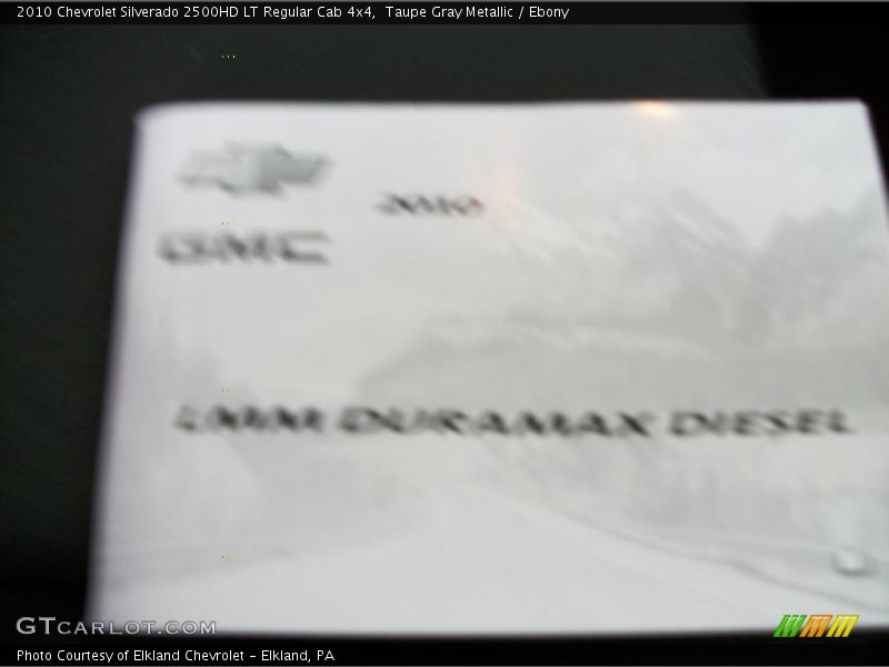 Taupe Gray Metallic / Ebony 2010 Chevrolet Silverado 2500HD LT Regular Cab 4x4