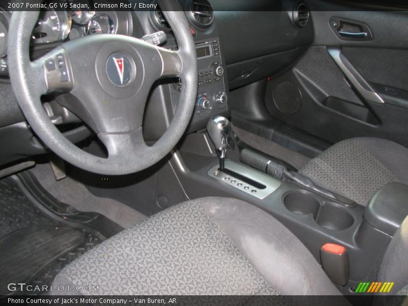 Crimson Red / Ebony 2007 Pontiac G6 V6 Sedan