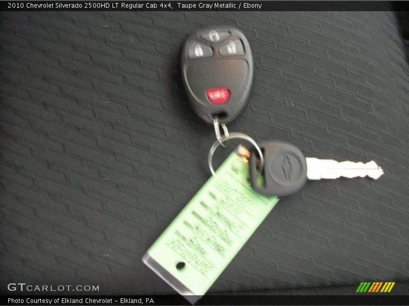 Taupe Gray Metallic / Ebony 2010 Chevrolet Silverado 2500HD LT Regular Cab 4x4