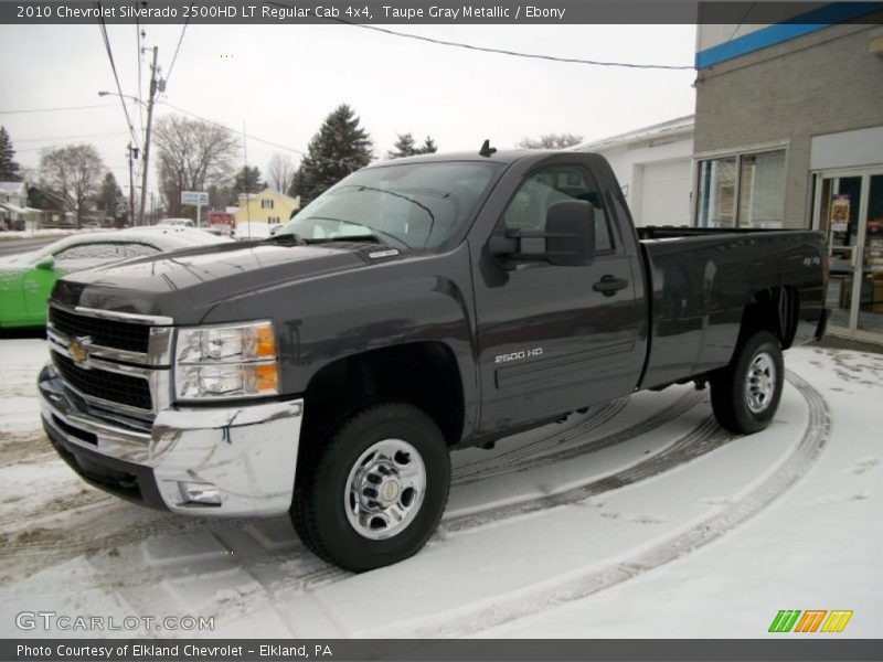 Taupe Gray Metallic / Ebony 2010 Chevrolet Silverado 2500HD LT Regular Cab 4x4