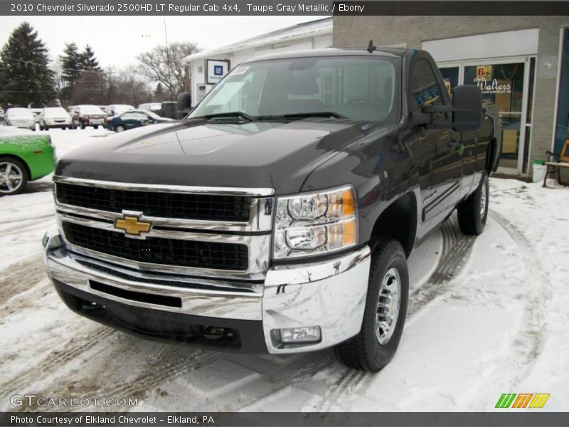 Taupe Gray Metallic / Ebony 2010 Chevrolet Silverado 2500HD LT Regular Cab 4x4