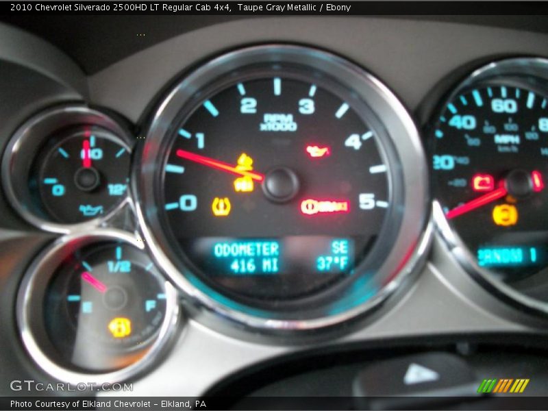 Taupe Gray Metallic / Ebony 2010 Chevrolet Silverado 2500HD LT Regular Cab 4x4
