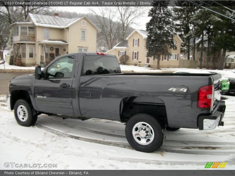 Taupe Gray Metallic / Ebony 2010 Chevrolet Silverado 2500HD LT Regular Cab 4x4