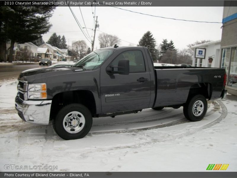 Taupe Gray Metallic / Ebony 2010 Chevrolet Silverado 2500HD LT Regular Cab 4x4